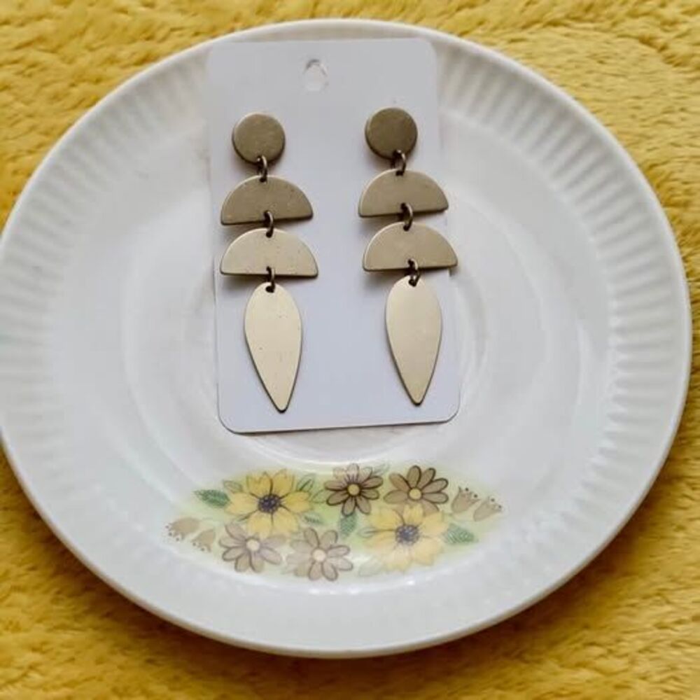 Gold Geo Shaped Earrings